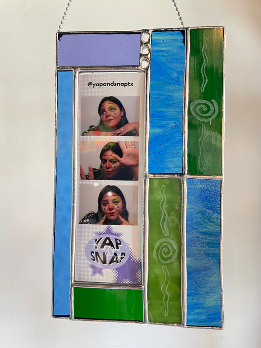 Photo strip frame