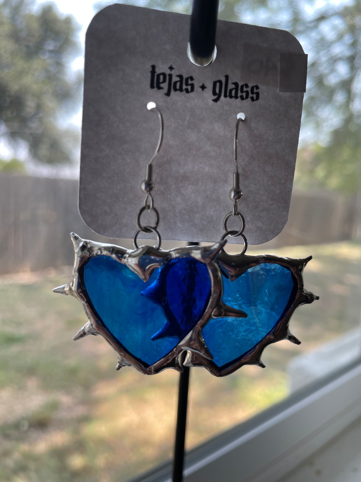 Spiked Heart Earrings