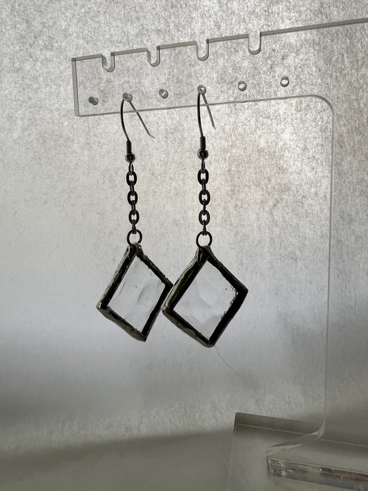 Small diamond earrings