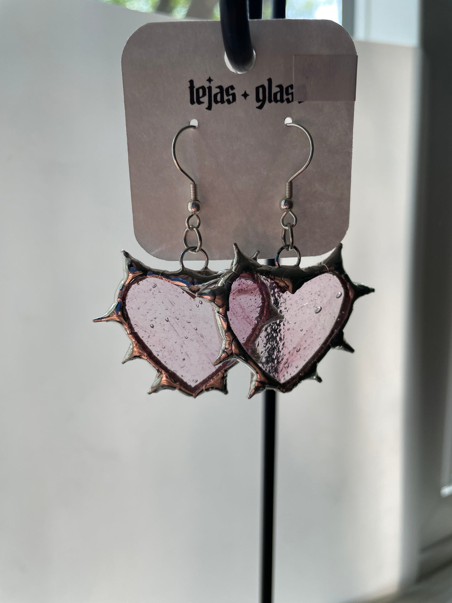 Spiked Heart Earrings