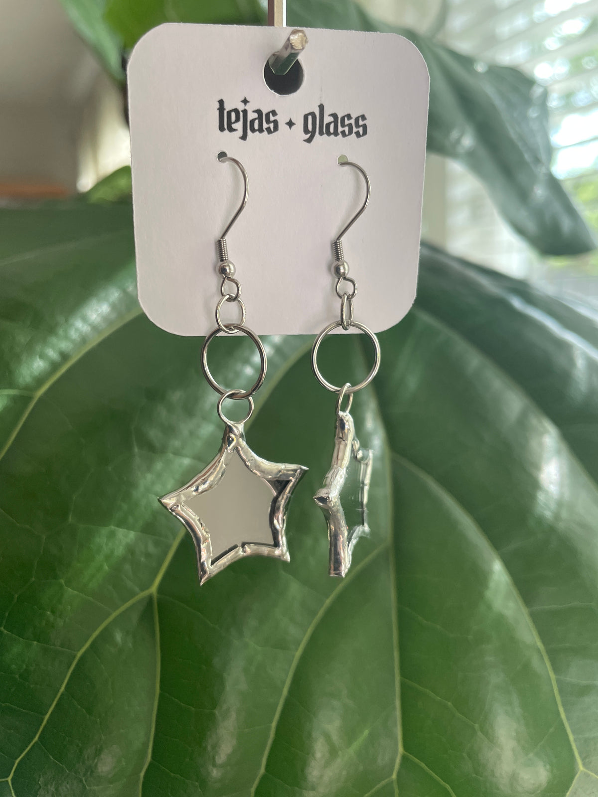Star Mirror Earrings