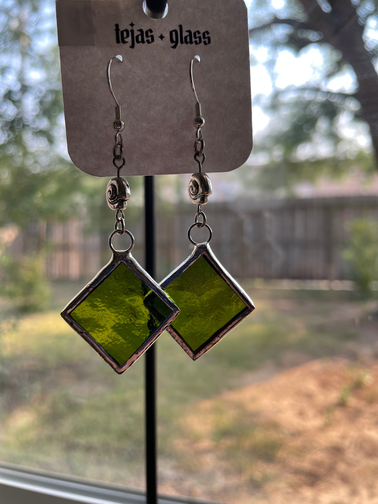 Small diamond earrings