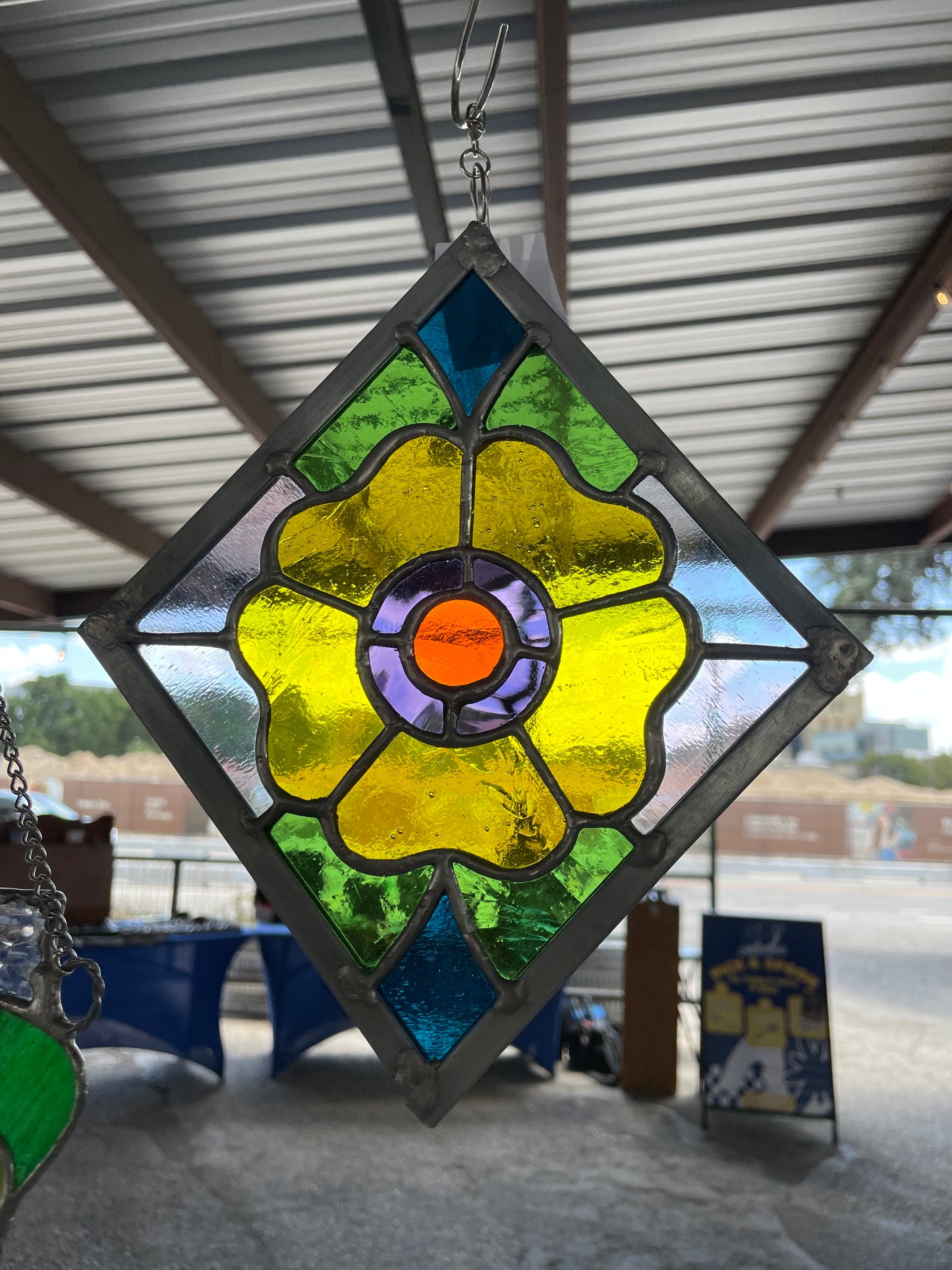 Traditional floral panel
