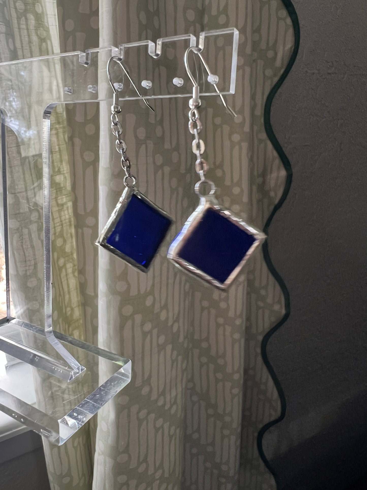Small diamond earrings