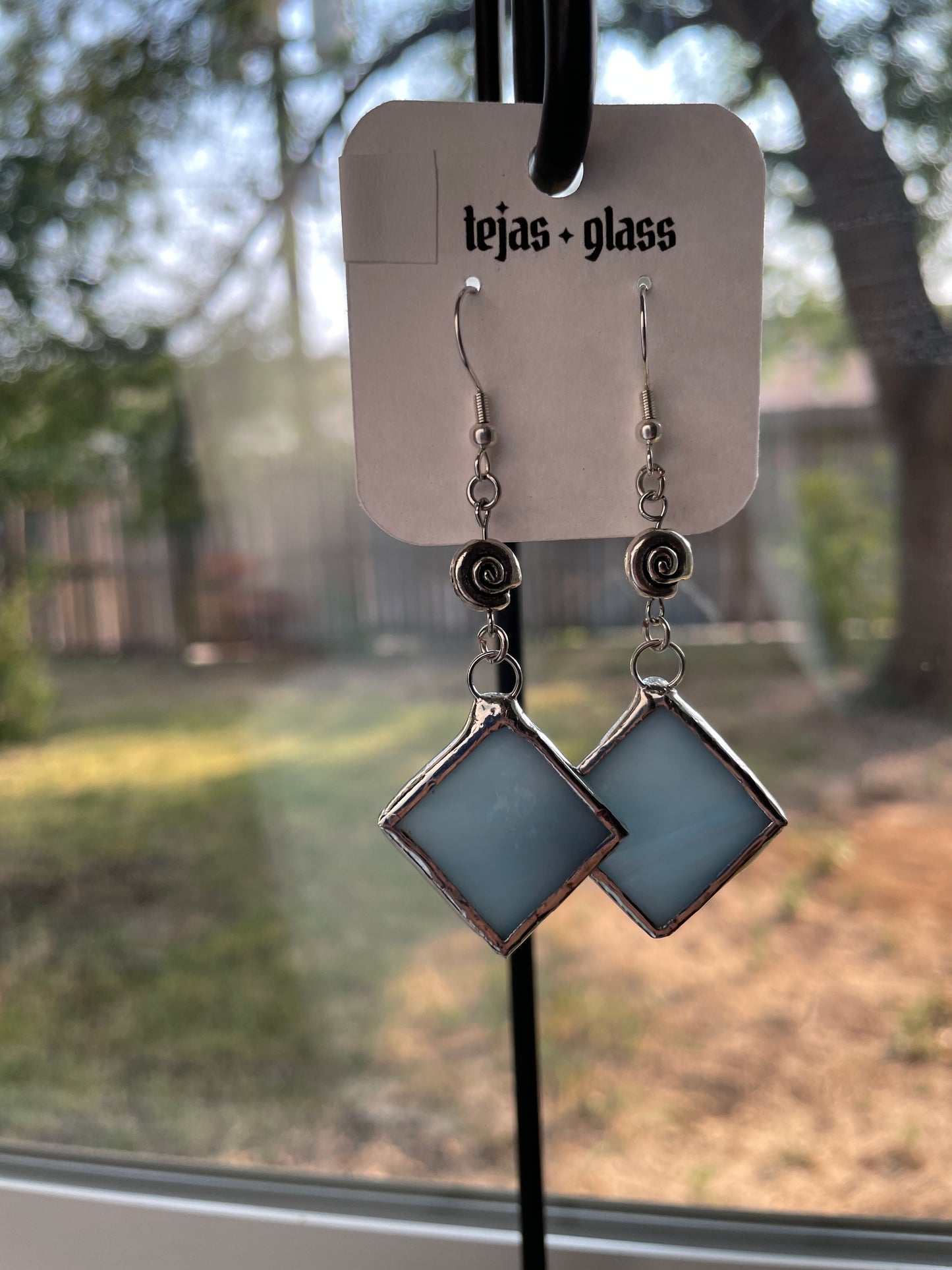 Small diamond earrings