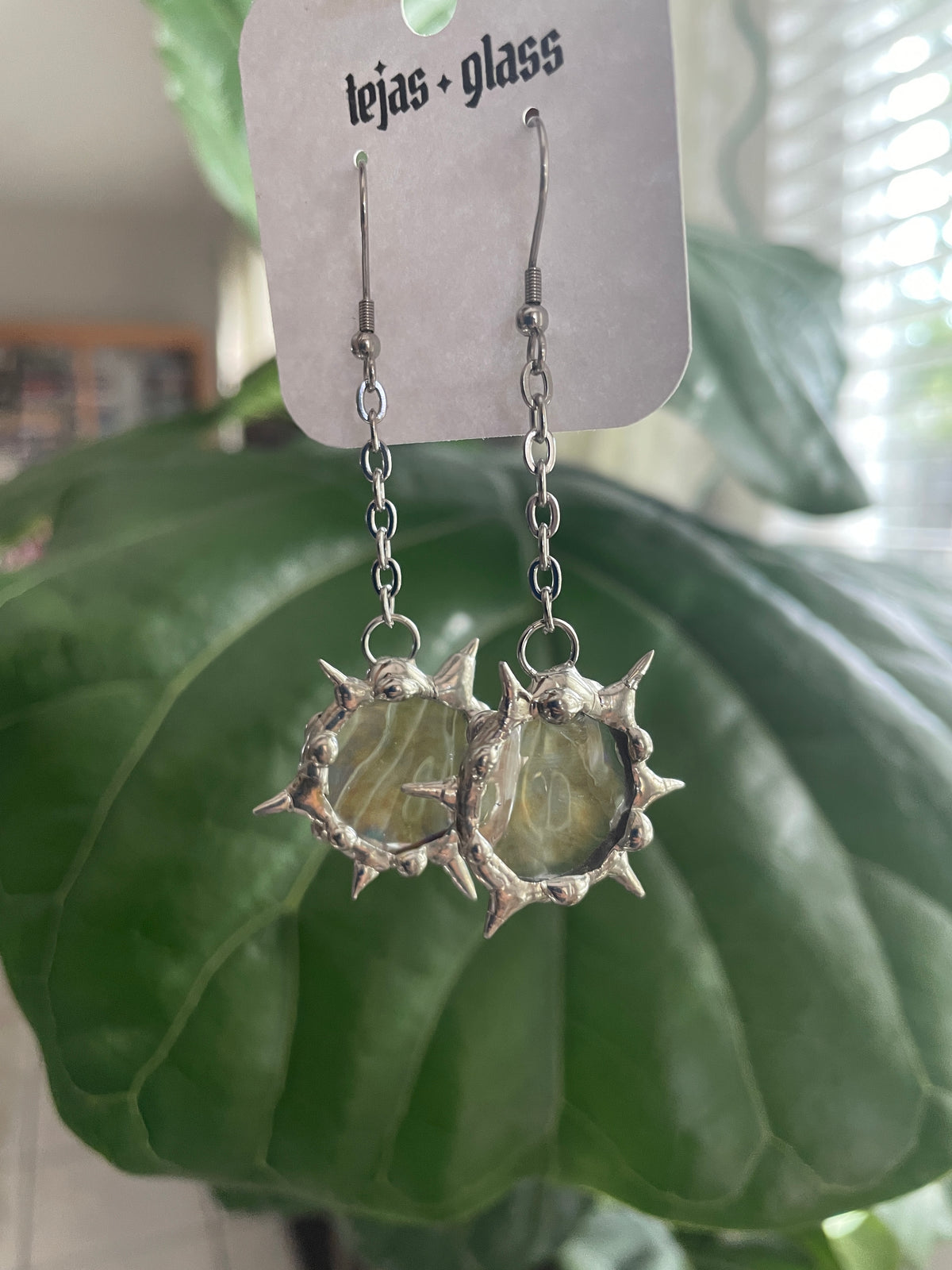 Spiked Circle Earrings