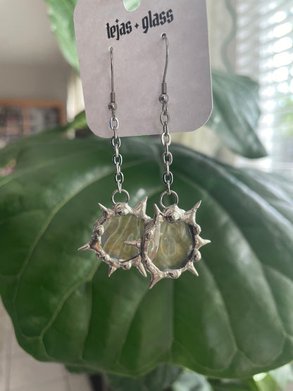 Spiked Circle Earrings