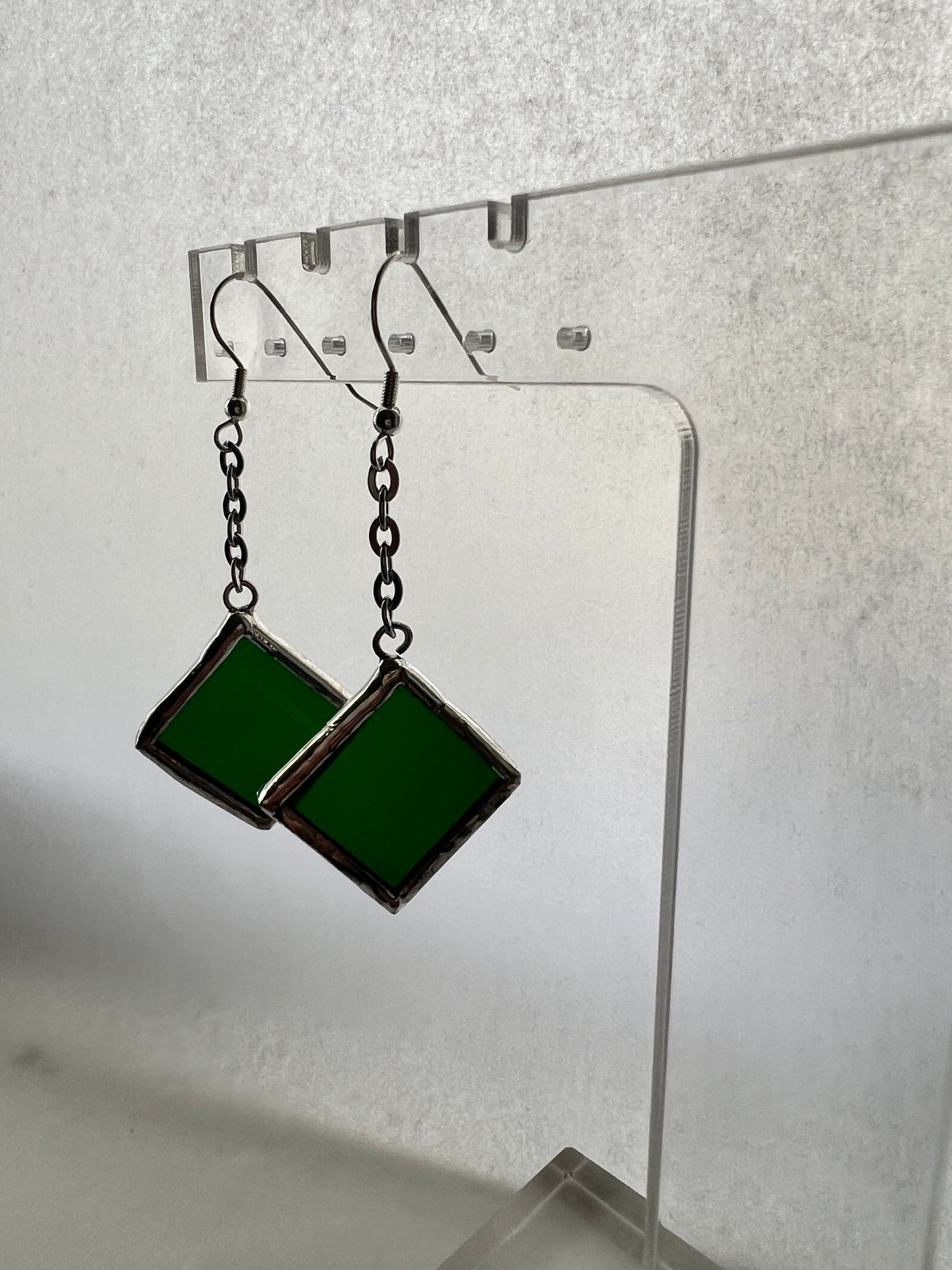 Small diamond earrings