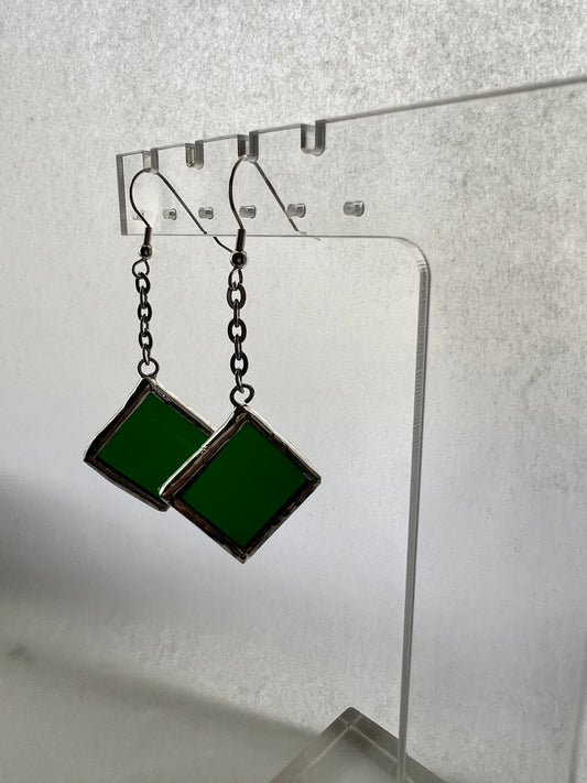 Small diamond earrings