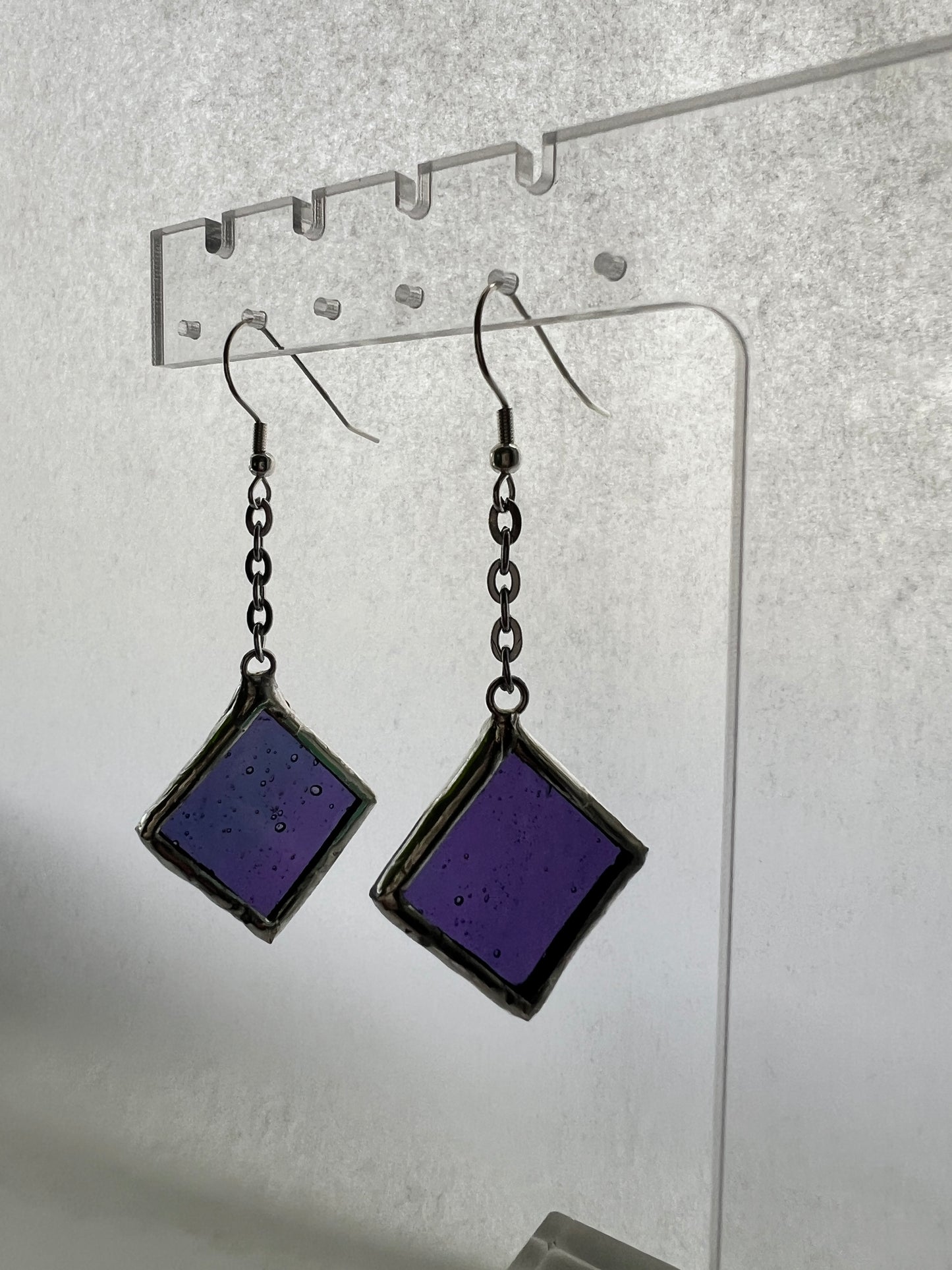 Small diamond earrings