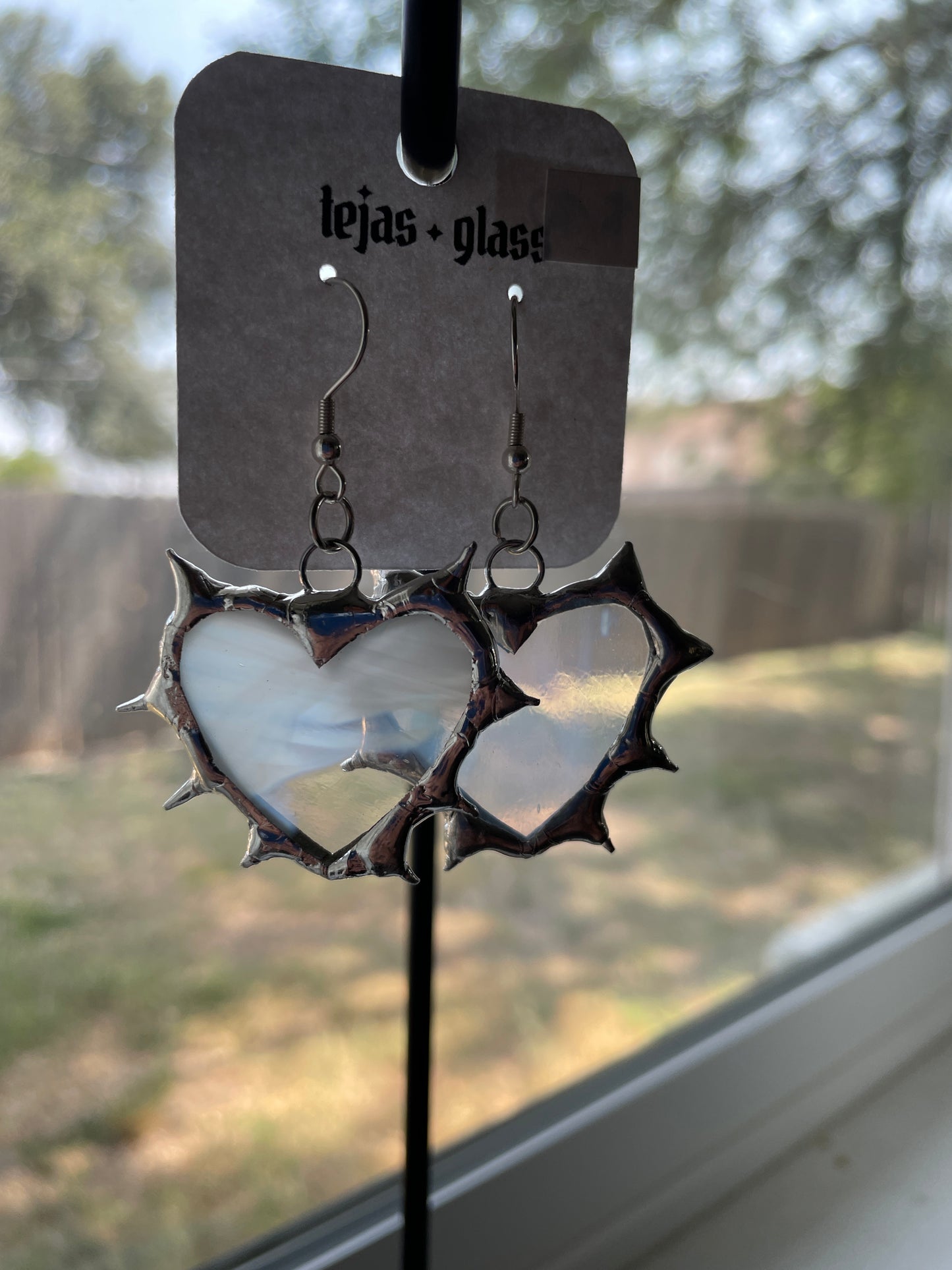 Spiked Heart Earrings