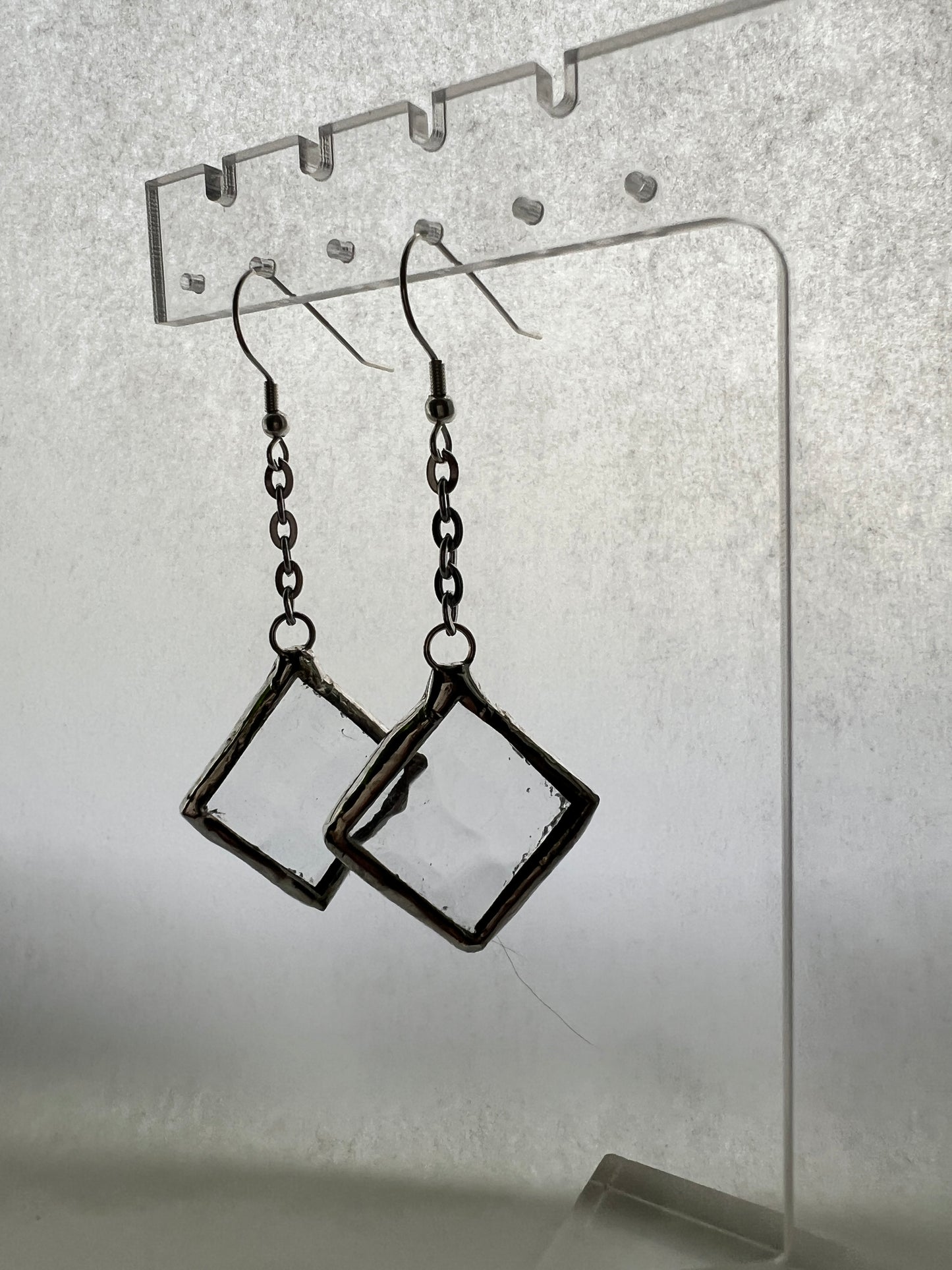 Small diamond earrings