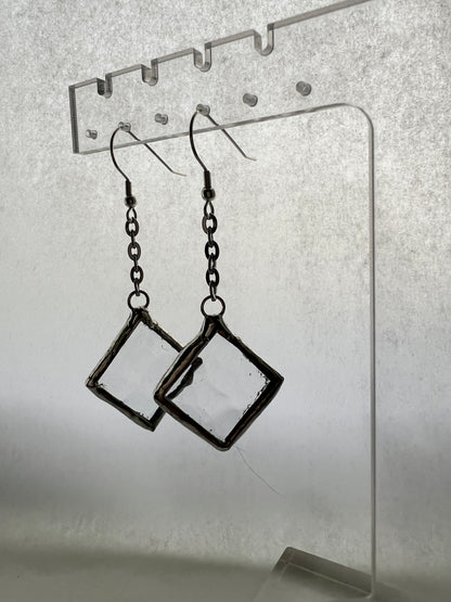 Small diamond earrings
