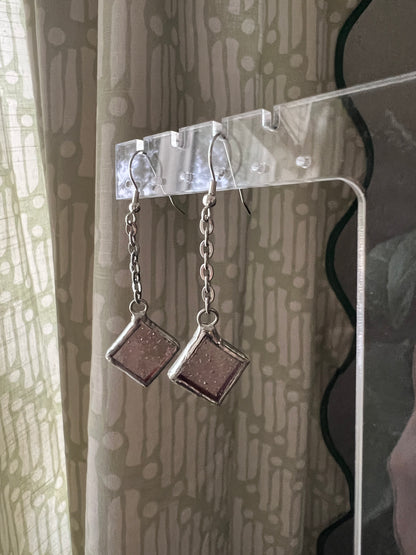 Small diamond earrings