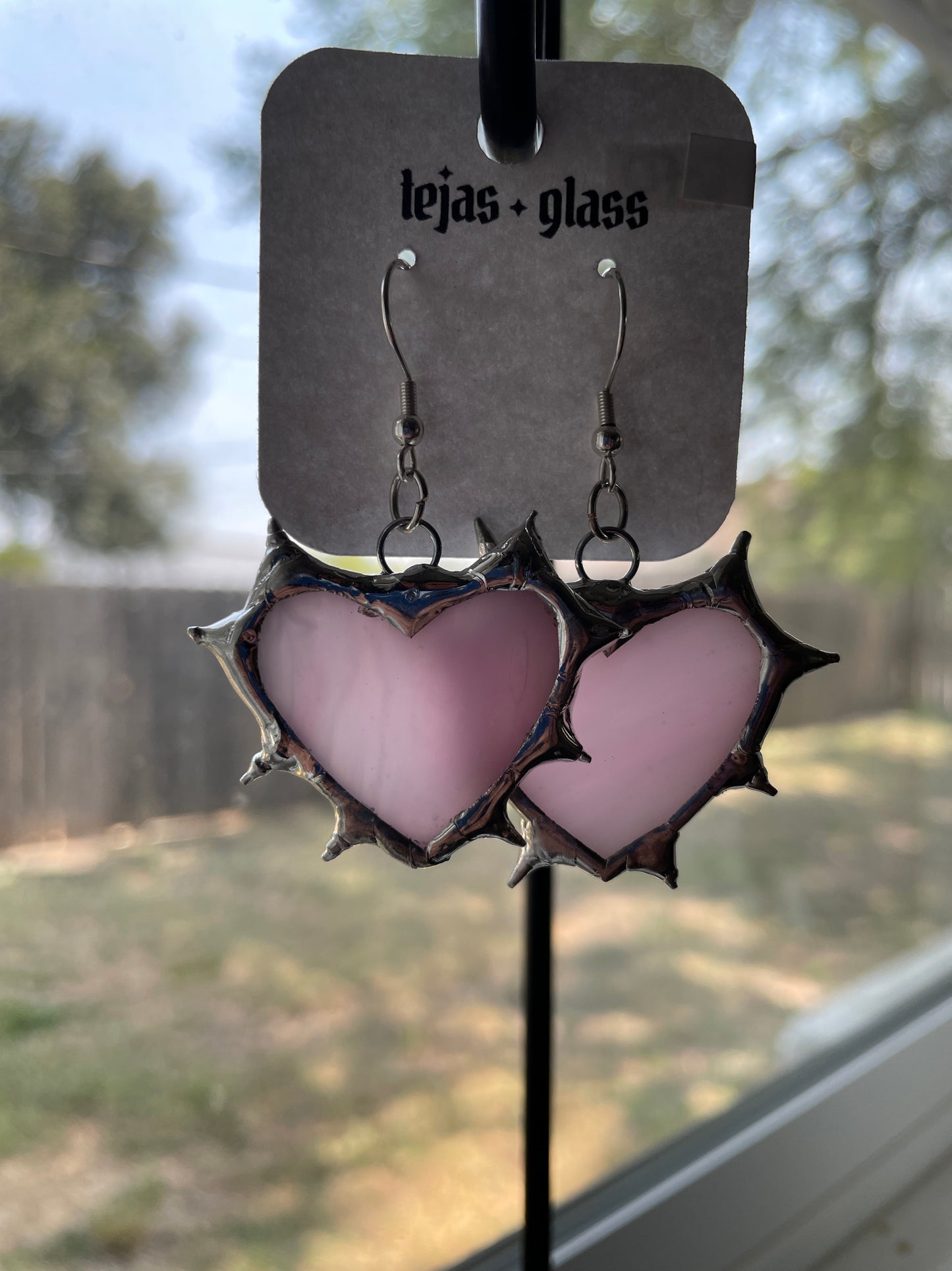 Spiked Heart Earrings