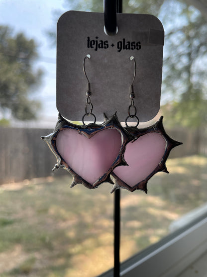 Spiked Heart Earrings