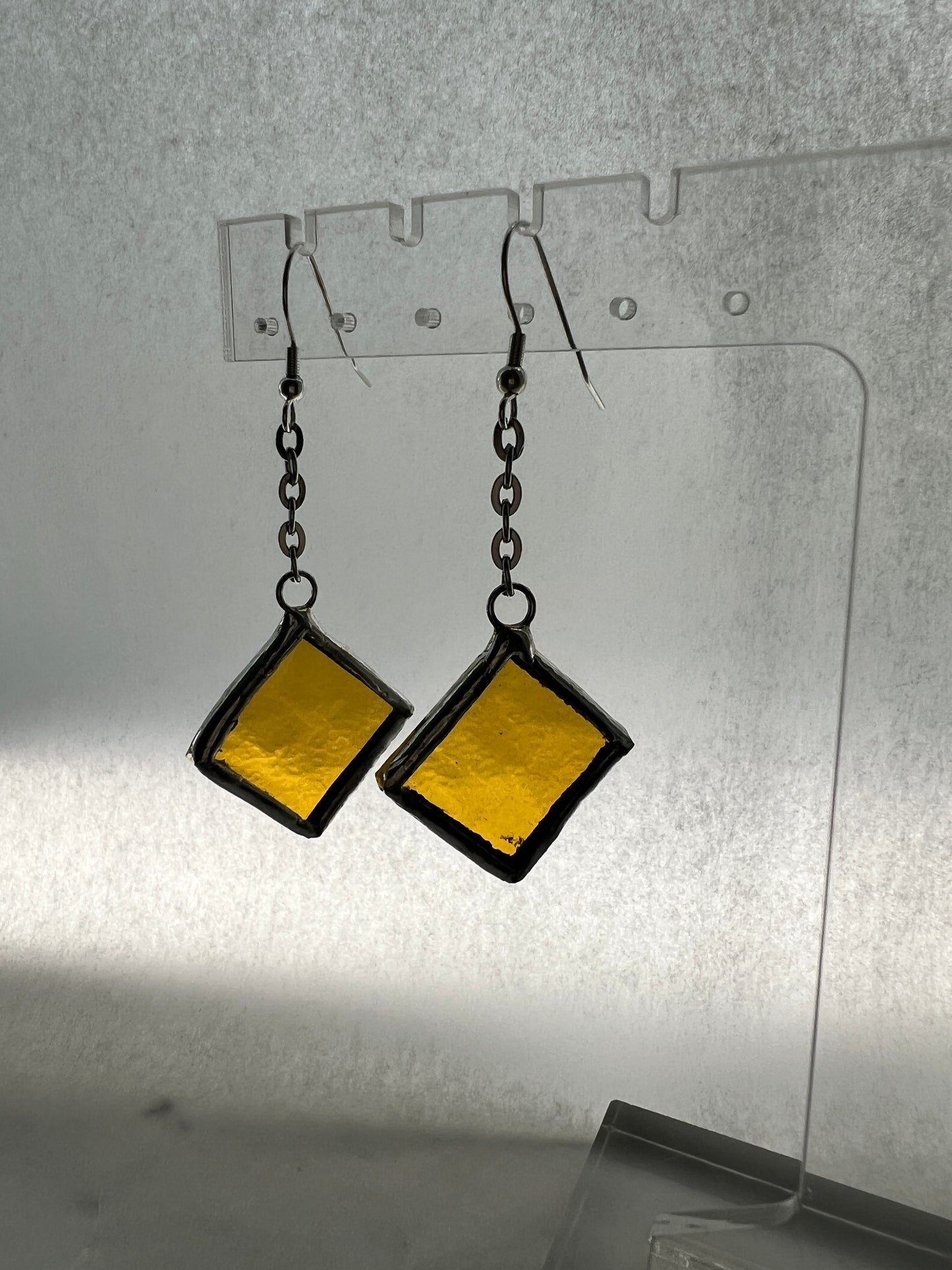 Small diamond earrings