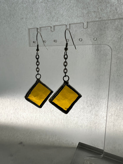 Small diamond earrings