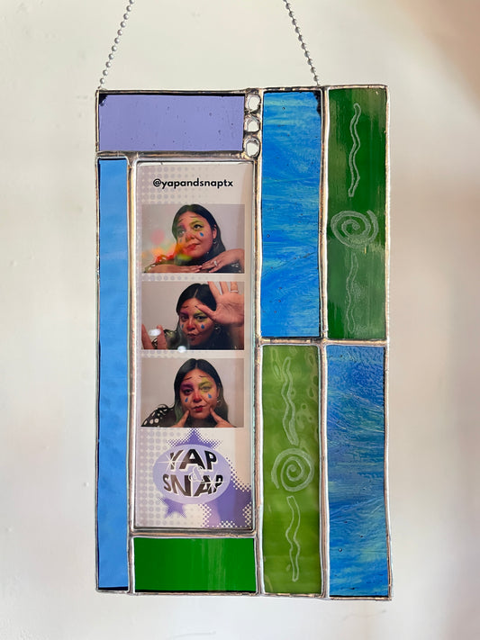 Photo strip frame