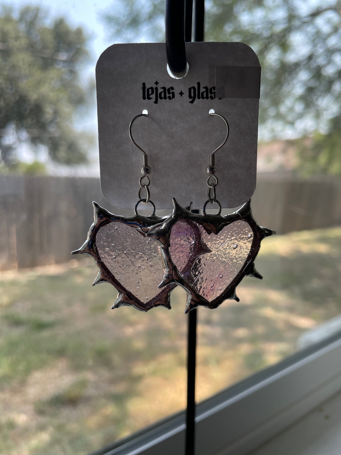 Spiked Heart Earrings