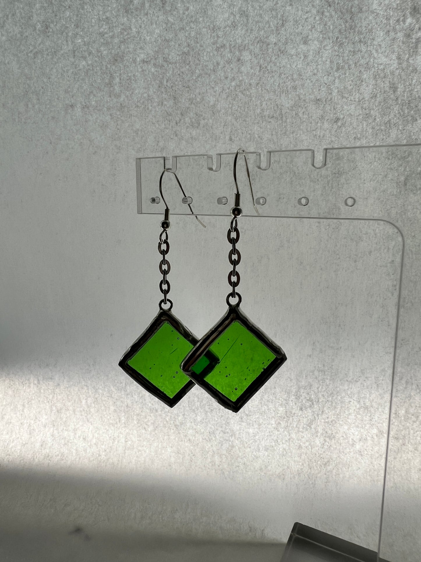 Small diamond earrings