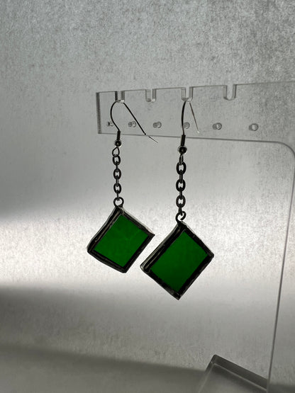 Small diamond earrings
