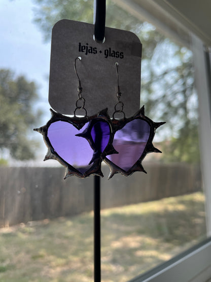 Spiked Heart Earrings