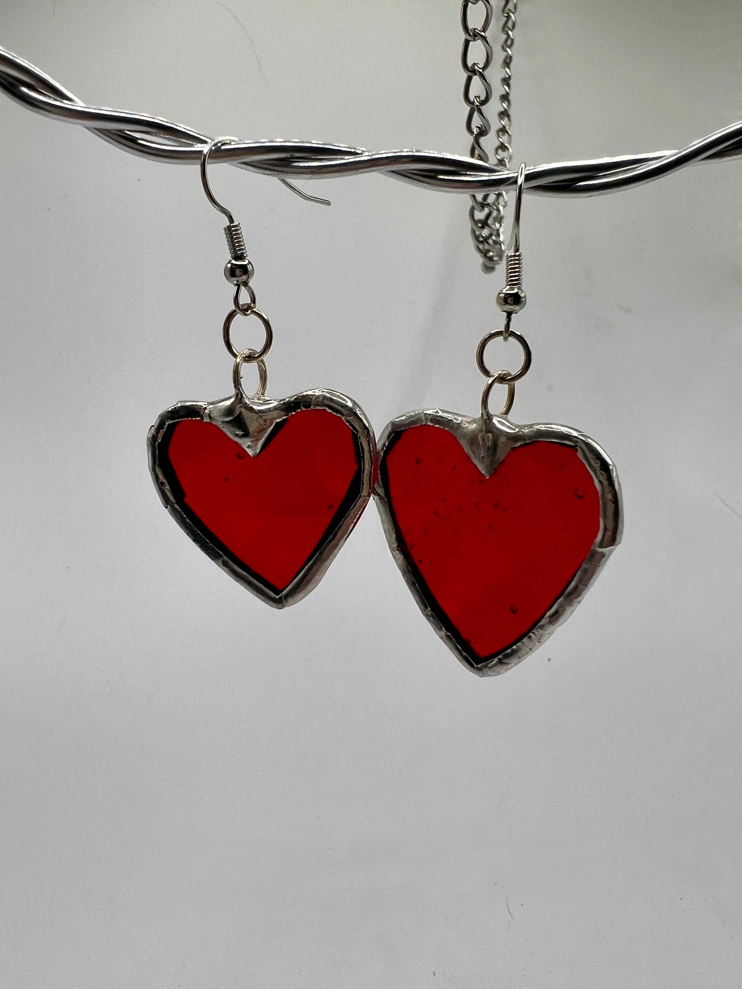 Asymmetrical Heart Earrings