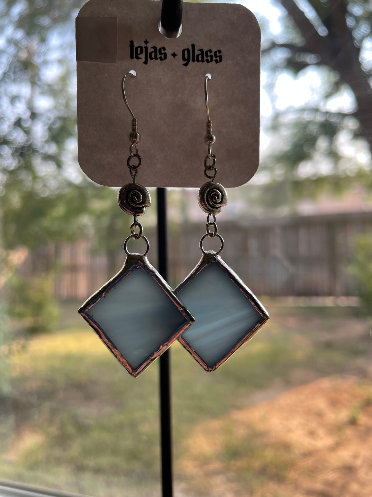 Small diamond earrings