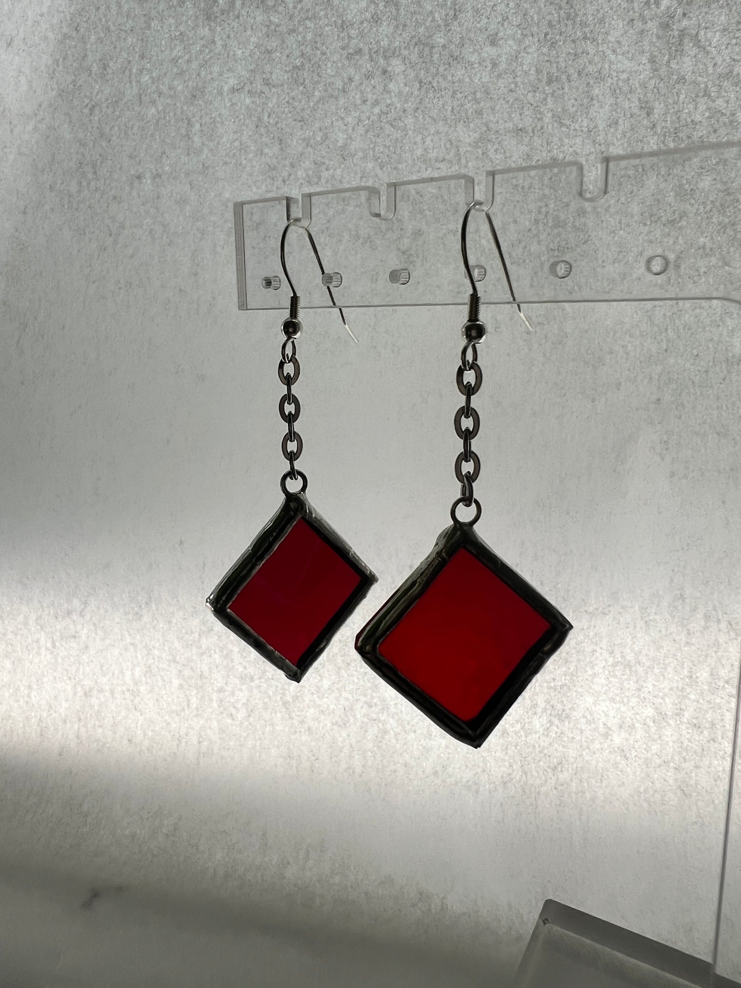 Small diamond earrings