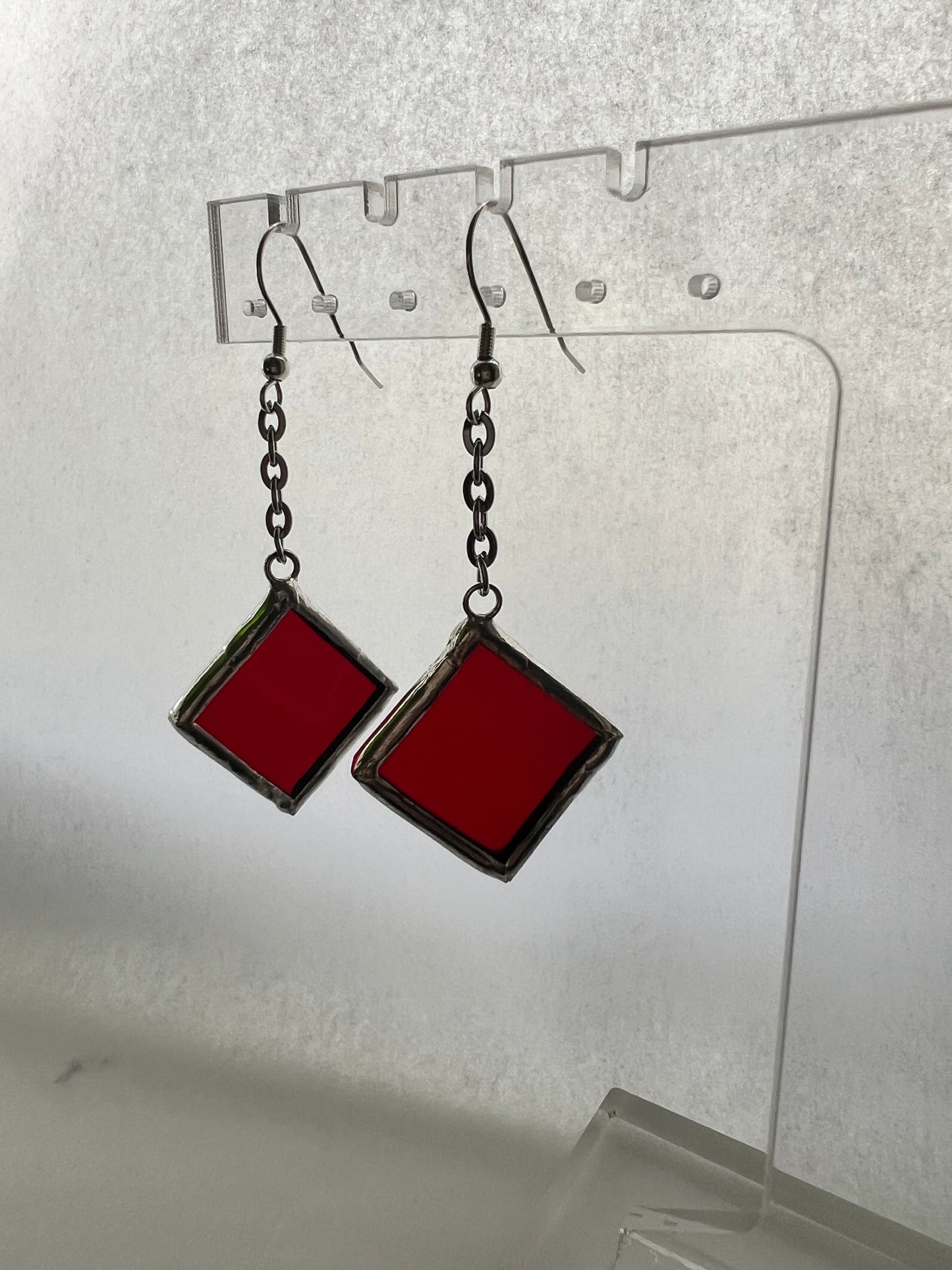 Small diamond earrings