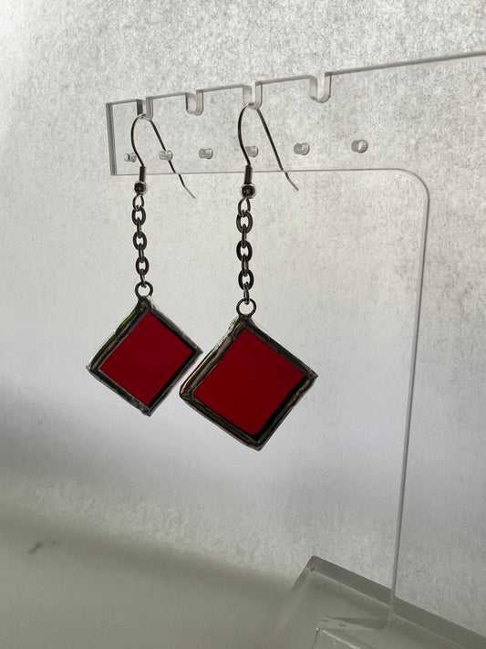 Small diamond earrings