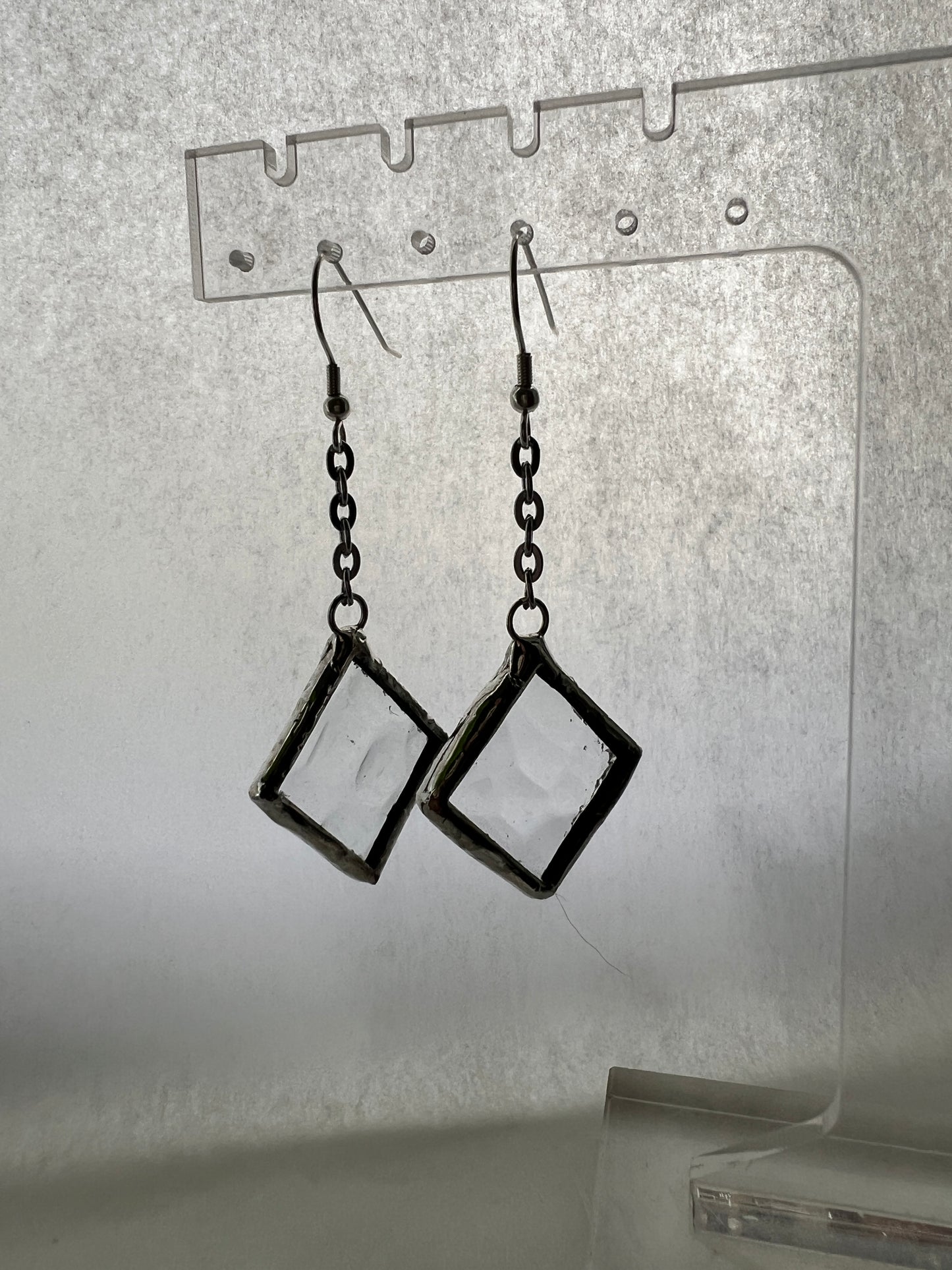 Small diamond earrings