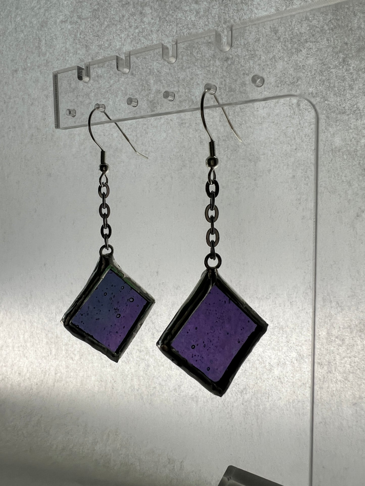 Small diamond earrings