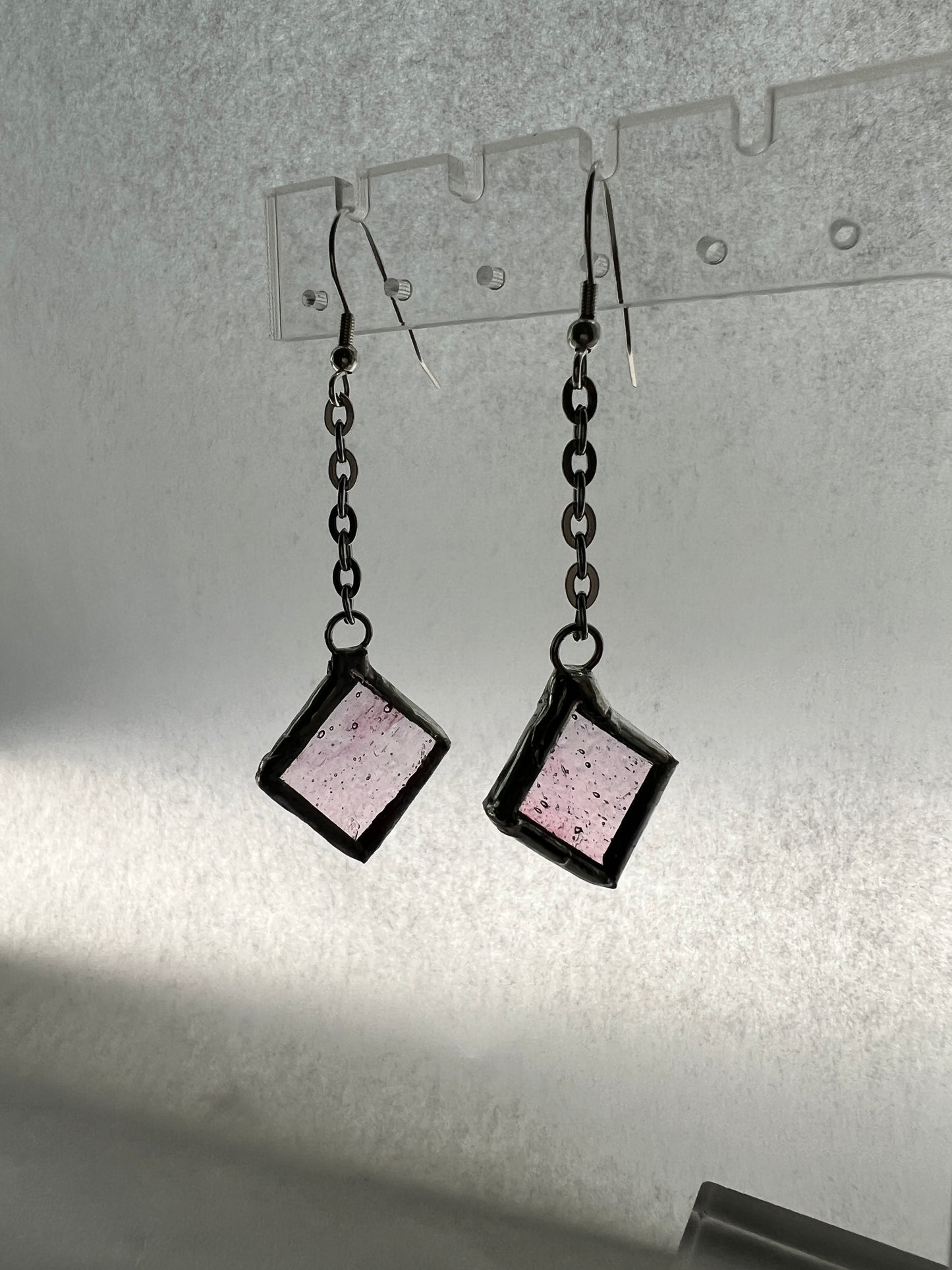 Small diamond earrings