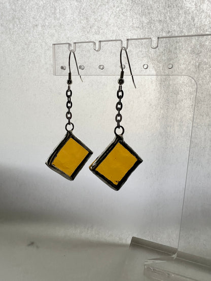 Small diamond earrings
