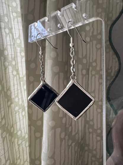 Small diamond earrings