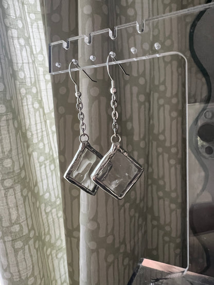 Small diamond earrings
