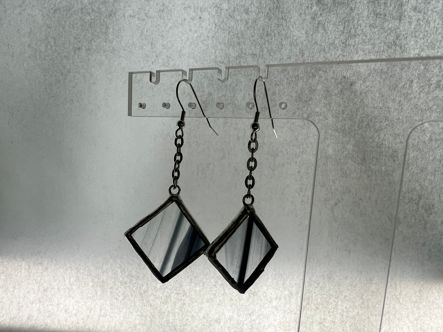 Small diamond earrings