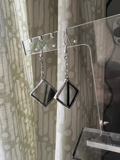 Small diamond earrings