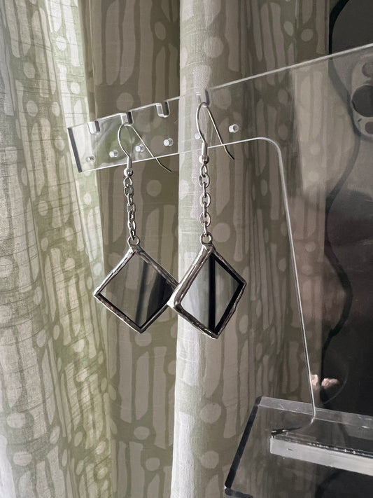 Small diamond earrings