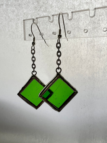 Small diamond earrings
