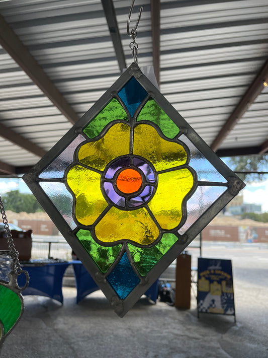 Traditional floral panel