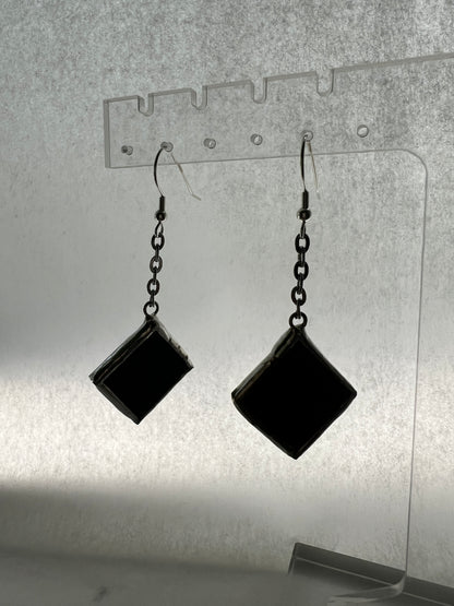 Small diamond earrings