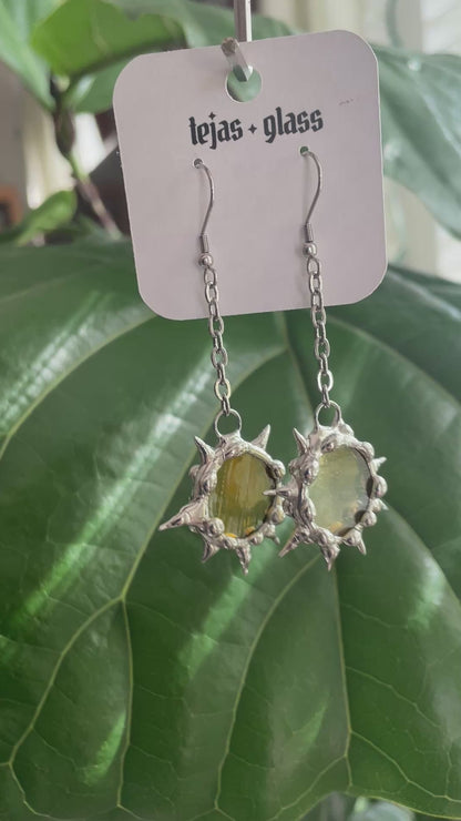 Spiked Circle Earrings