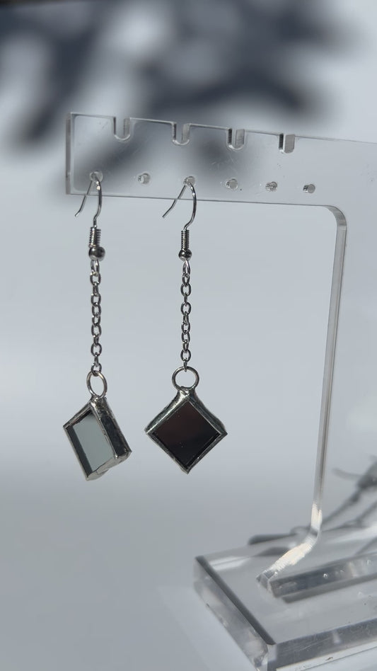 Small Mirror Earrings