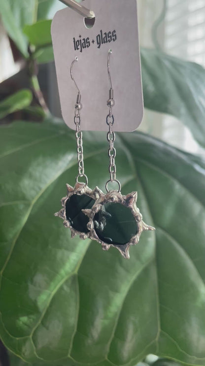 Spiked Circle Earrings