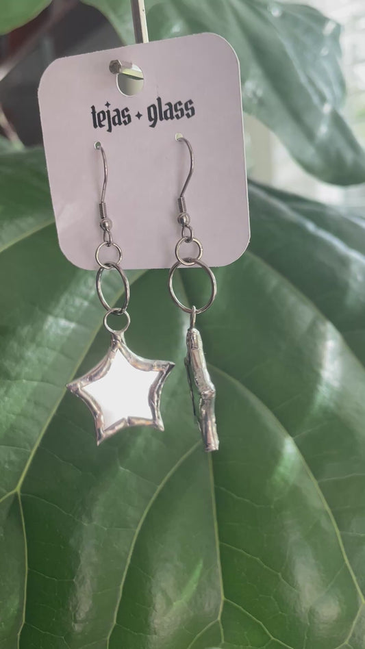Star Mirror Earrings